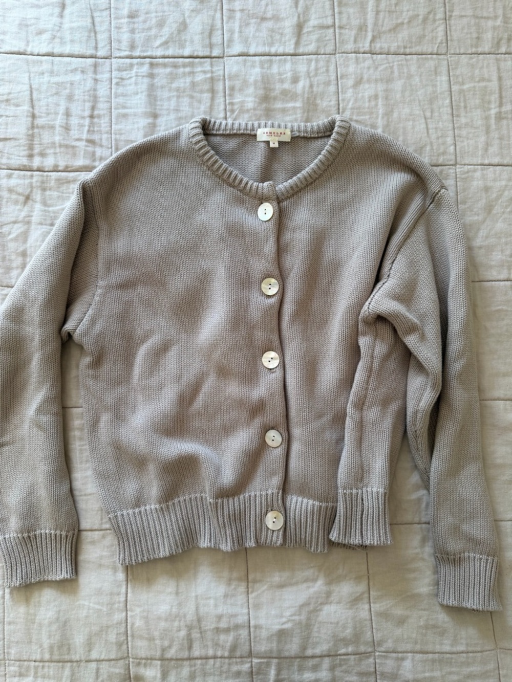 Demylee grey cotton cardigan